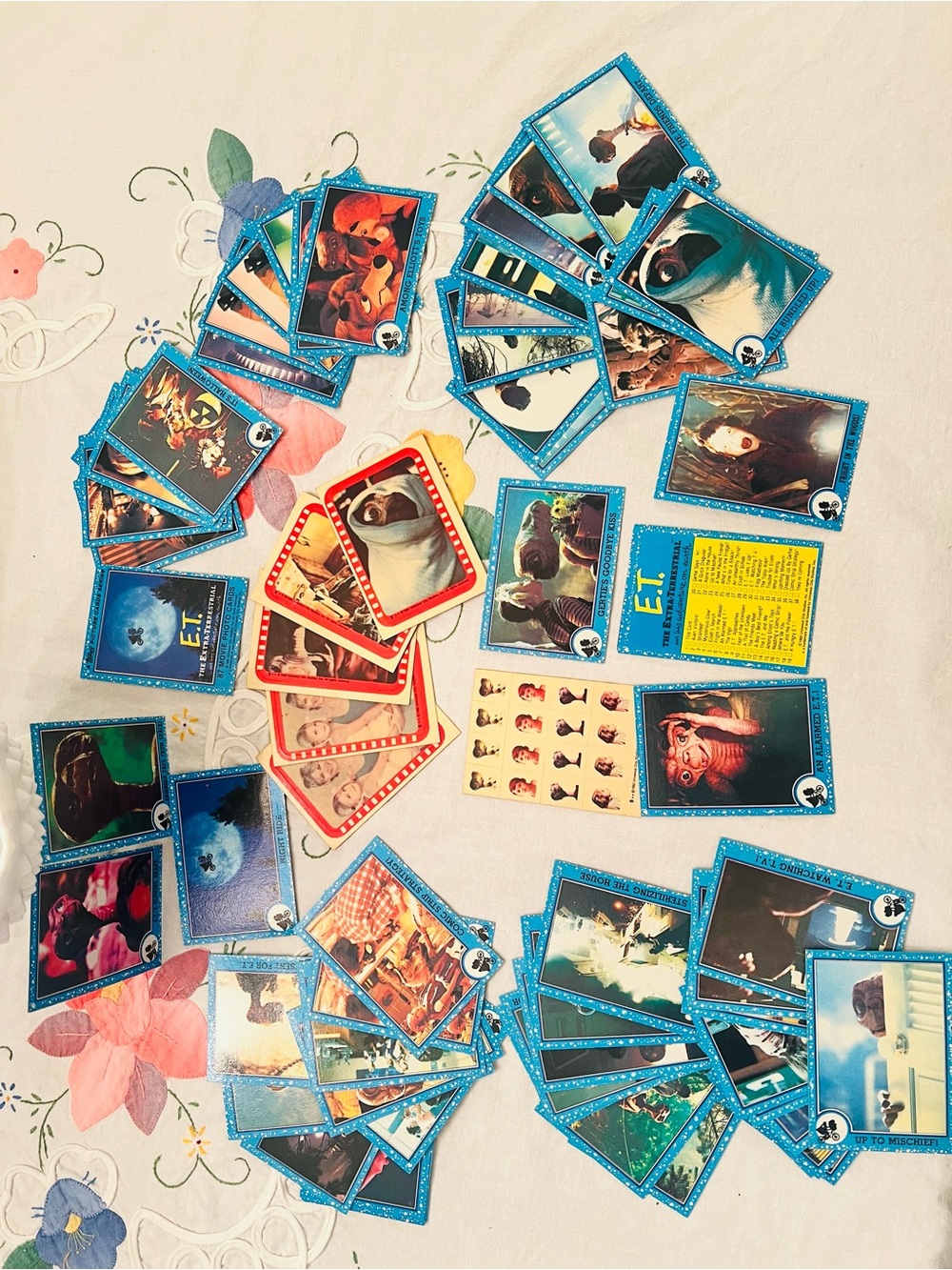 Lot of 80’s E.T. Collectible Cards and Stickers